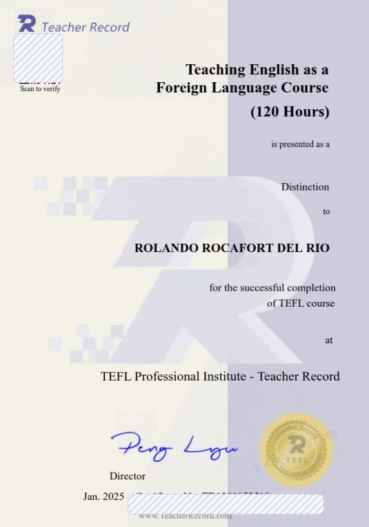 TEFL 证书