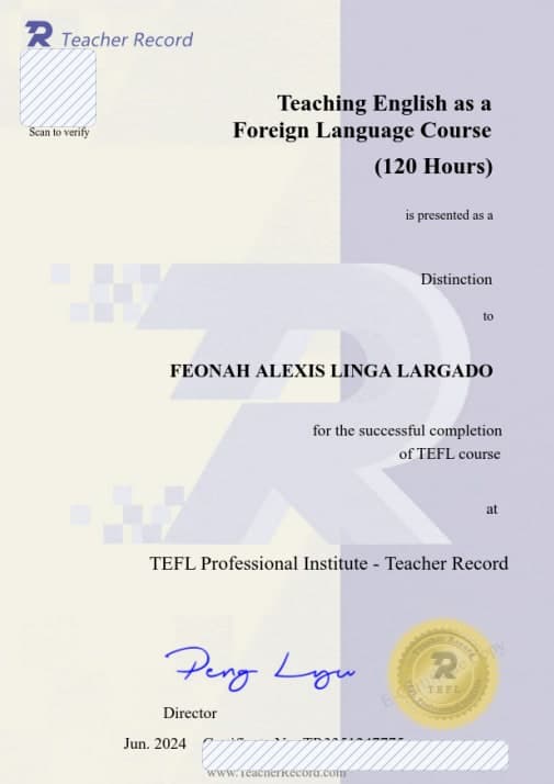 TEFL 证书